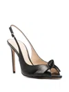 Alexandre Birman 100mm Clarita Peep-toe Pumps In Schwarz
