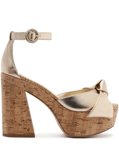 Alexandre Birman 120mm Maxi Clarita Sandals In Golden