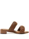 Alexandre Birman 30mm Lila Mules In Espresso