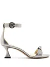 Alexandre Birman 60mm Clarita Sandals In Silver