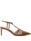 Alexandre Birman 60mm Nessa Pumps In Brown