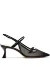 Alexandre Birman Tita Pointed Toe Slingback Pump In Black