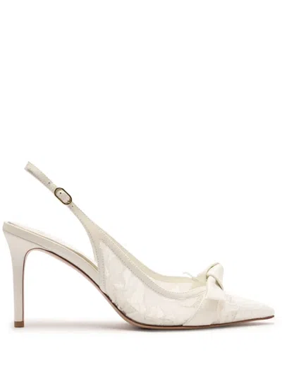 Alexandre Birman 85mm Clarita Heeled Pumps In White