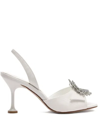 Alexandre Birman 85mm Madelina Heeled Sandals In White
