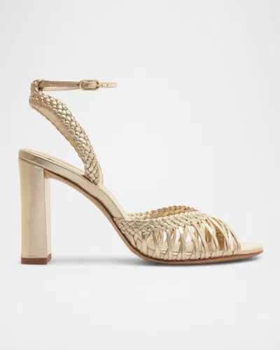 ALEXANDRE BIRMAN AGATHA 90 LEATHER SANDALS