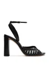 Alexandre Birman Agatha Leather Sandals In Black