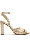 Shop Alexandre Birman Agatha Metallic Sandals In Gold