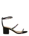 Alexandre Birman Alexa Crystals 60 Heels Sandals In Black