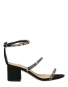 Alexandre Birman Alexa Crystals 60 Heels Sandals In Black