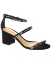 Alexandre Birman Alexa Crystals 60 Suede Sandal In Black