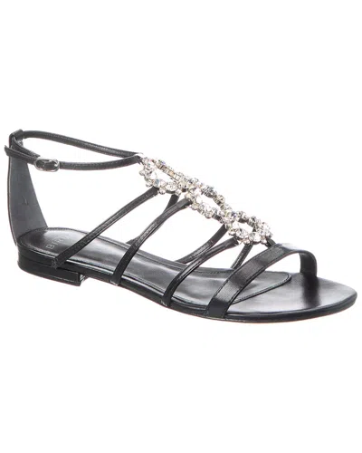 Alexandre Birman Alice Leather Sandal In Black