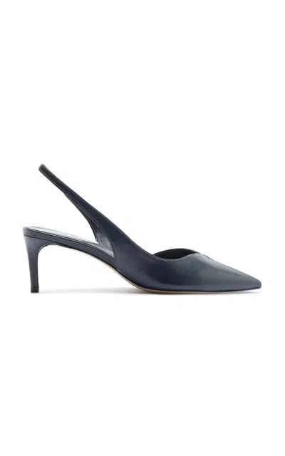 Alexandre Birman Alina Leather Slingback Pumps In Blue