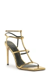 Alexandre Birman Amanda Cage Sandal In Gold