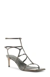 Alexandre Birman Amanda Metallic Leather Sandals In Animal Print