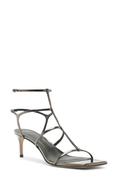 Alexandre Birman Amanda Cage Sandal In Gray