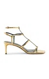 Alexandre Birman Amanda Metallic Leather Sandals In Multi