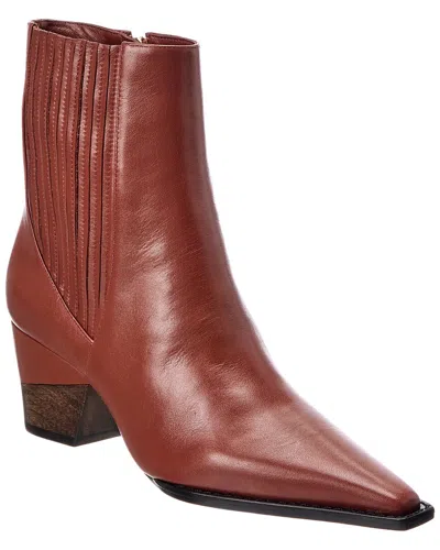 Alexandre Birman Amira Leather Boot In Blue
