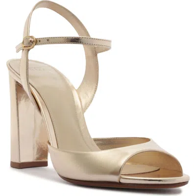 Alexandre Birman Amy Metallic Leather Sandal In Multi