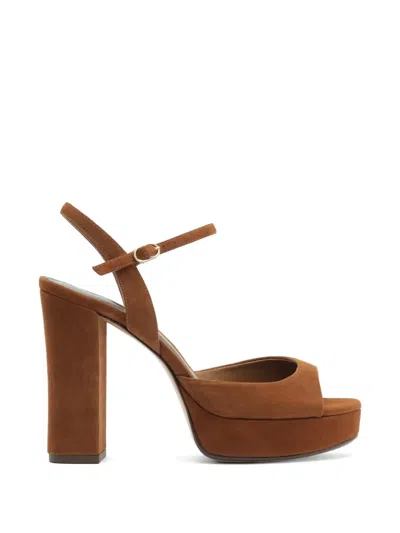 Alexandre Birman Amy Platform Sandals In Brown