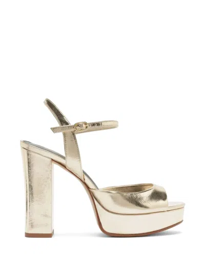 Alexandre Birman Amy Platform Sandals In Gold