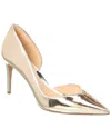 Alexandre Birman Ange Leather Pump In Gold