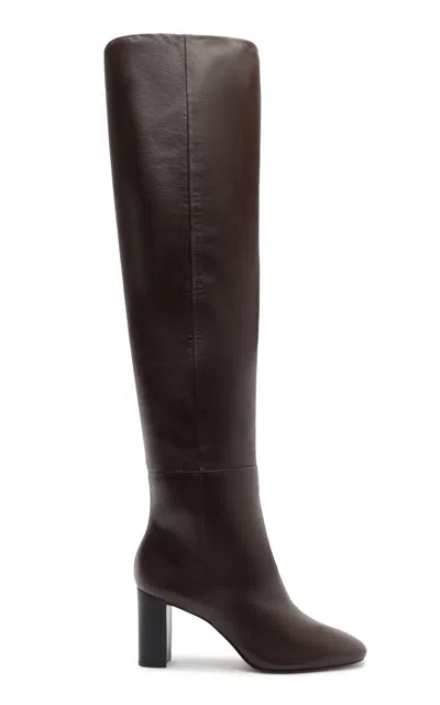Alexandre Birman Anna Slouch Leather Boots In Brown