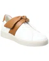 Alexandre Birman Asymmetric Clarita Leather Sneaker In White
