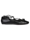 Alexandre Birman Slim Carita Flat Ballerinas In Black