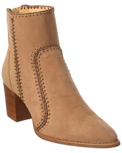 Alexandre Birman Benta Suede Bootie In Brown
