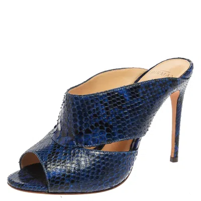 Alexandre Birman Blue Latoya Mules