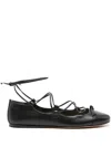 Alexandre Birman Clarita Bow-detailing Ballerina Shoes In Black