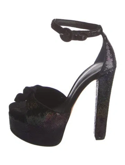 Pre-owned Alexandre Birman Bow Accents D'orsay Pumps In Purple