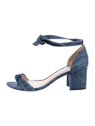 Pre-owned Alexandre Birman Bow Accents Sandals In Blue