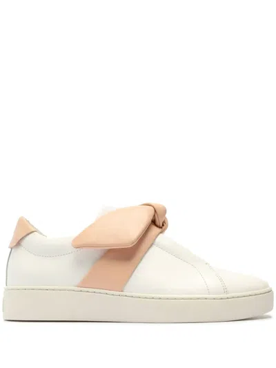 Alexandre Birman Bow-detail Low-top Sneakers In White