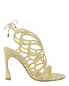 Alexandre Birman Buffy 100 Heel Sandals In Beige