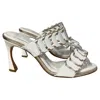 Alexandre Birman Claire Cutout Mules In White Leather