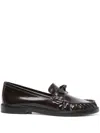 Alexandre Birman Claria Laser Loafers In Brown