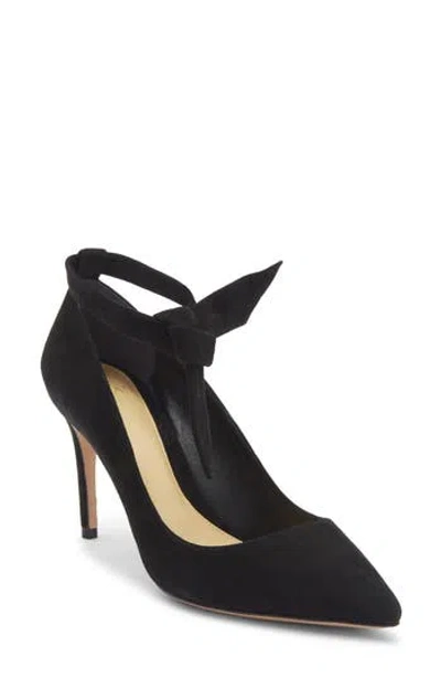 Alexandre Birman Clarita Ankle Bow Pump In Black