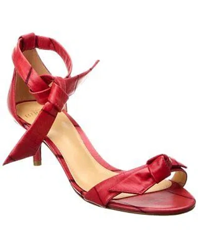 Pre-owned Alexandre Birman Clarita Beleaf 50 Sandal Women's In Red