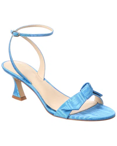 Alexandre Birman Clarita Bell 60 Grosgrain Sandal In Blue