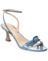 Alexandre Birman Clarita Bell 60 Patent Sandal In Blue
