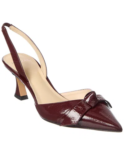 Alexandre Birman Clarita Bell 60 Patent Slingback Pump In Red