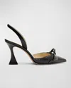 Alexandre Birman Asymetric Womens Faux Suede S Pumps In Black