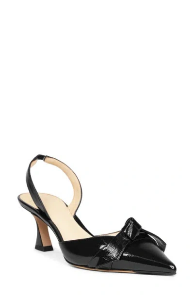 Alexandre Birman Clarita Bell Pointed Toe Slingback Pump In Black