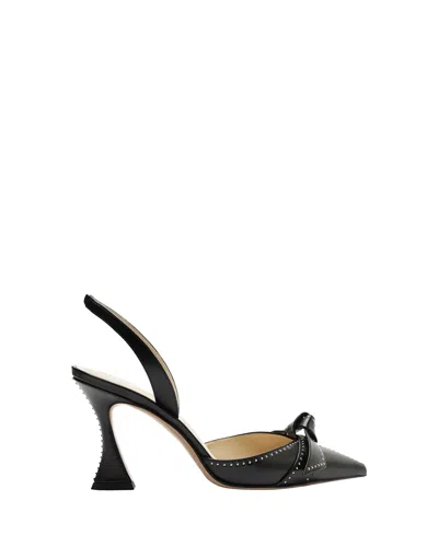Alexandre Birman Clarita Bell 85mm Slingback Pumps In Black