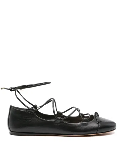Alexandre Birman Clarita Bow-detailing Ballerina Shoes In Black