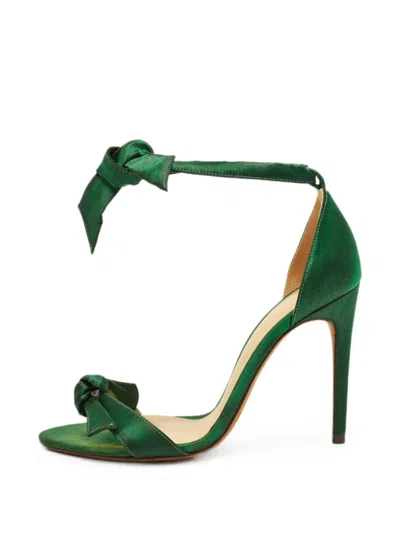 Pre-owned Alexandre Birman Clarita Bow-detail Sandals In Green
