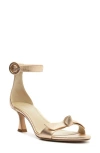 Alexandre Birman New Clarita 85 Leather Sandals In Golden