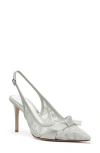 Alexandre Birman Clarita Classic Pointed Toe Slingback Pump In White