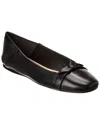 Alexandre Birman Clarita Collapsible Leather Flat In Black